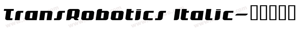 TransRobotics Italic字体转换